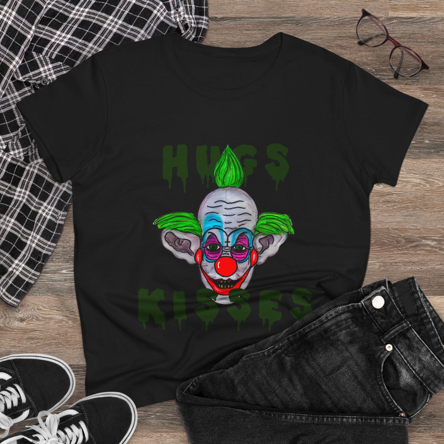 Hugs, Kisses Women's Midweight Cotton Tee