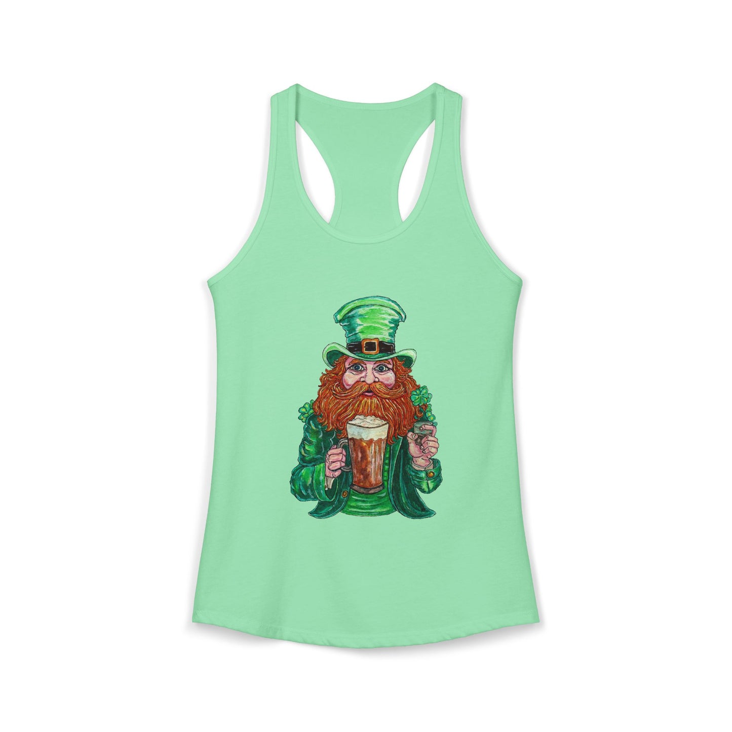 Drunken Leprechaun Women's Ideal Racerback Tank