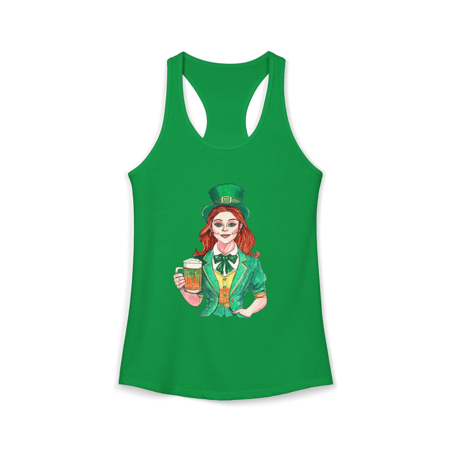 Paddys Day Cheers Women's Ideal Racerback Tank