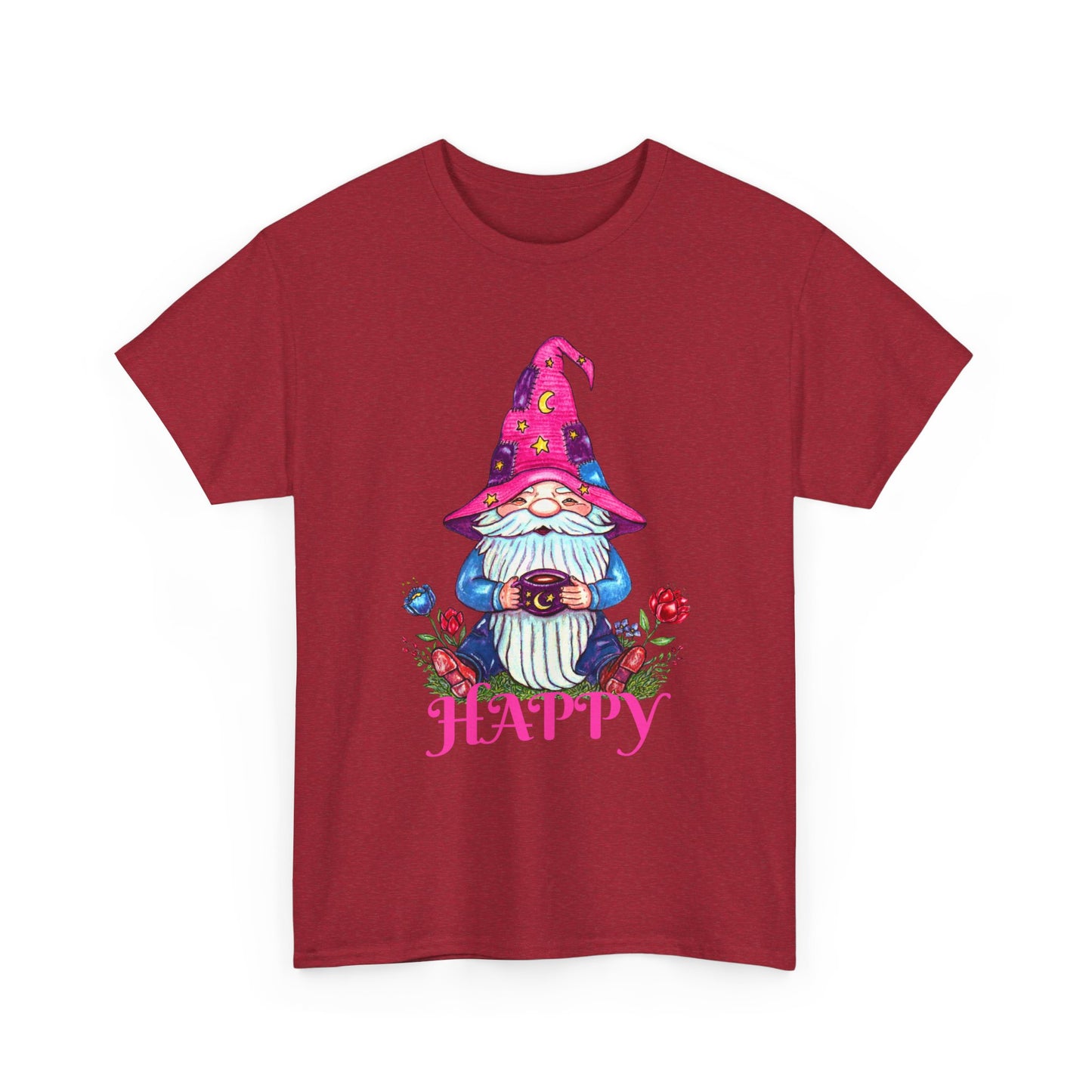Happy Gnome Unisex Heavy Cotton Tee