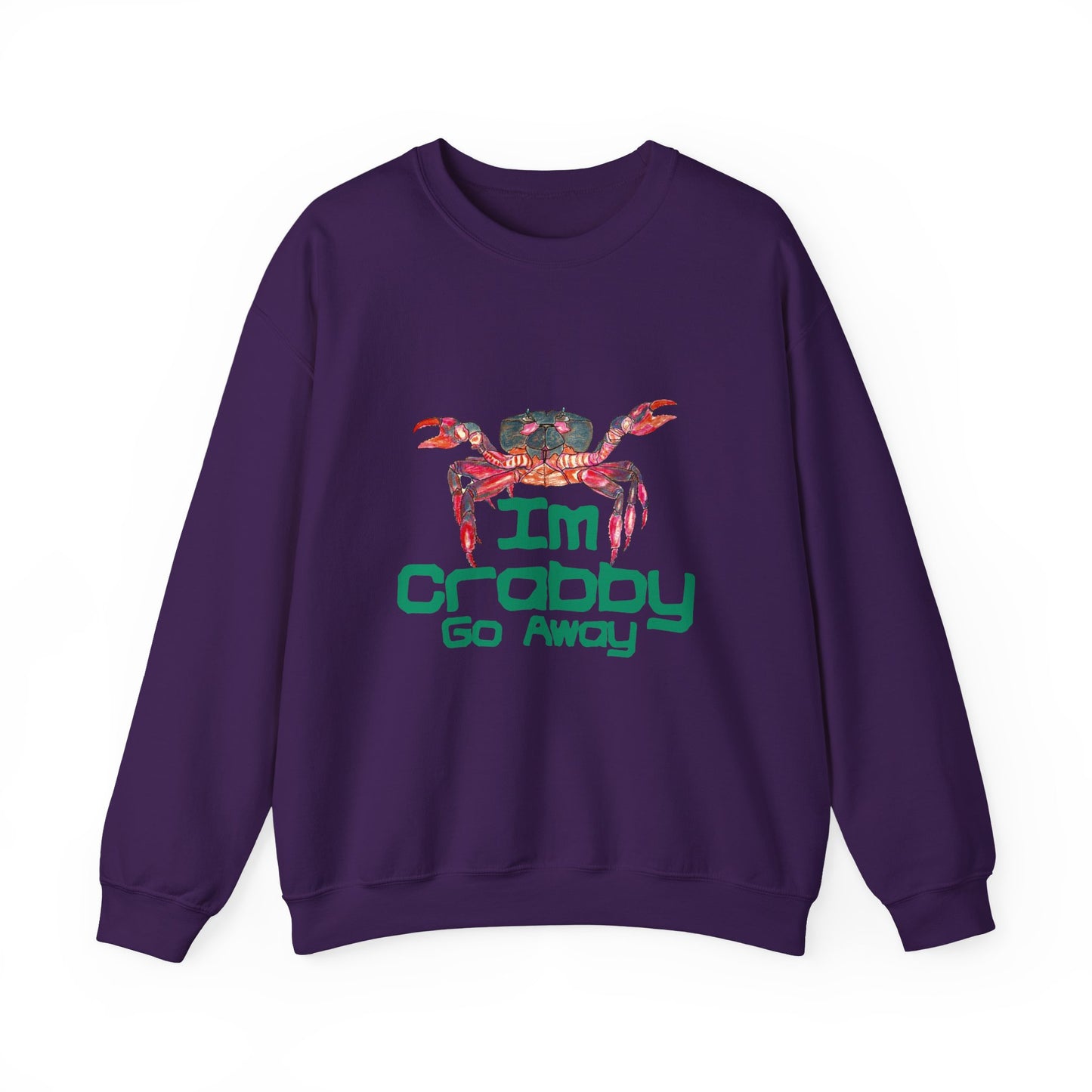 I'm Crabby Go Away Unisex Heavy Blend™ Crewneck Sweatshirt