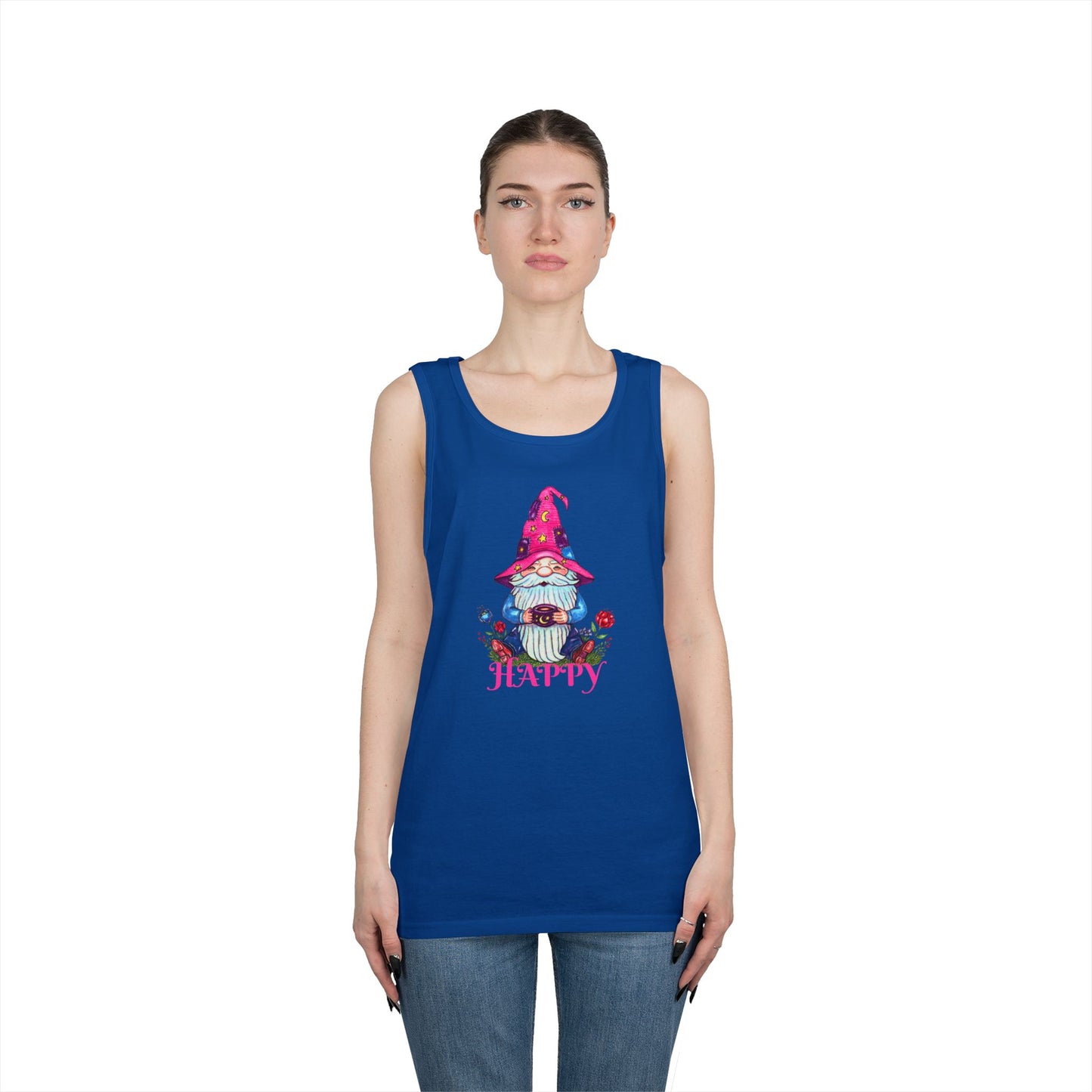 Happy Gnome Unisex Heavy Cotton Tank Top