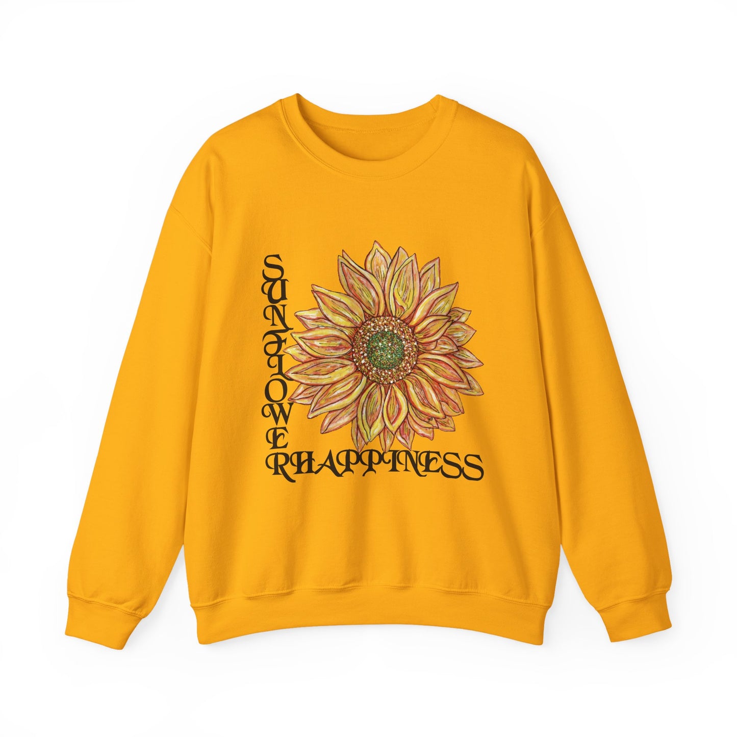 Sunflower and Happiness Unisex Heavy Blend™ Crewneck Sweatshirt
