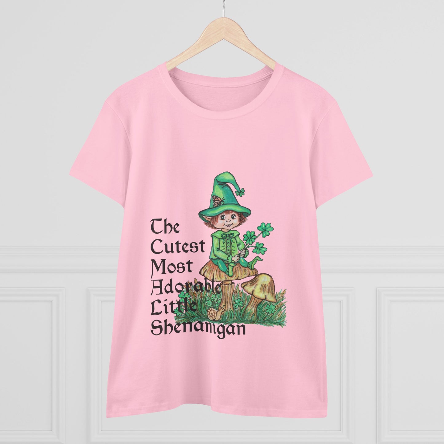 Cutest Leprechaun Women's Midweight Cotton Tee