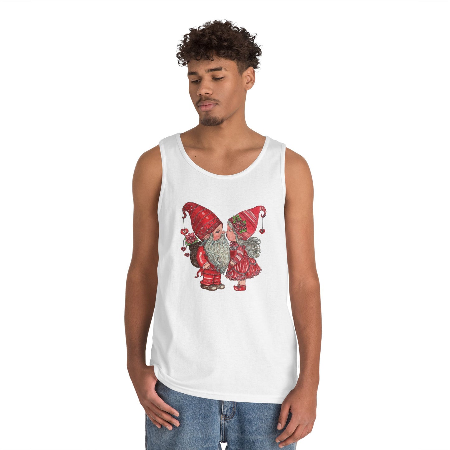 Gnome Lovers Unisex Heavy Cotton Tank Top