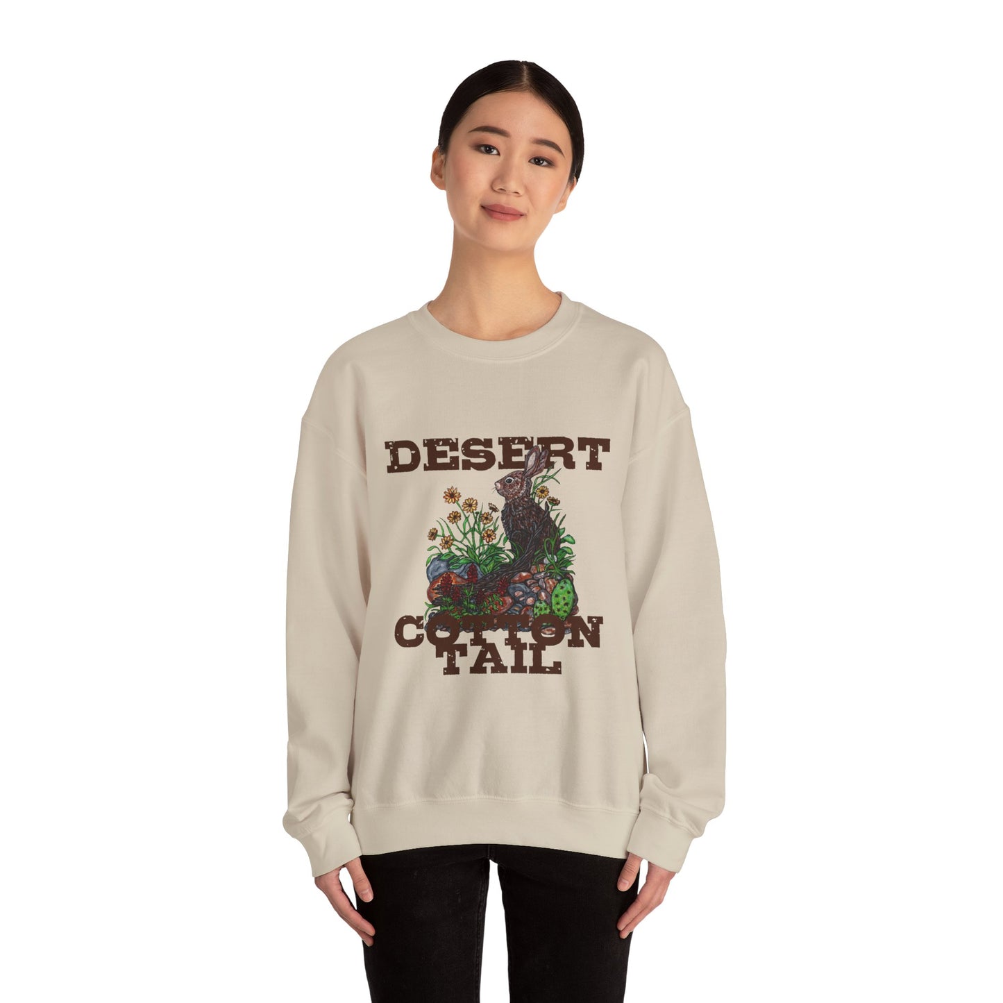 Desert Cotton Tail Unisex Heavy Blend™ Crewneck Sweatshirt