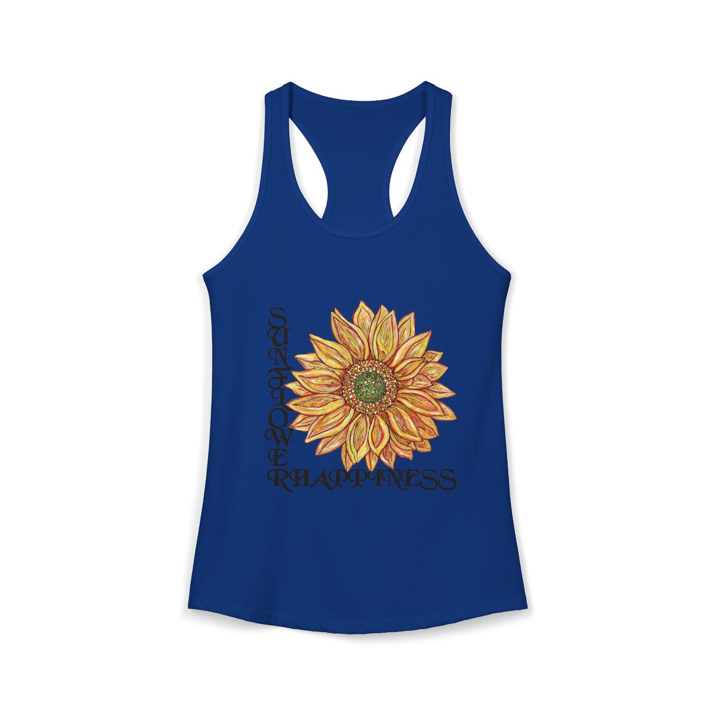 Sunflower and Happiness Women's Ideal Racerback Tank