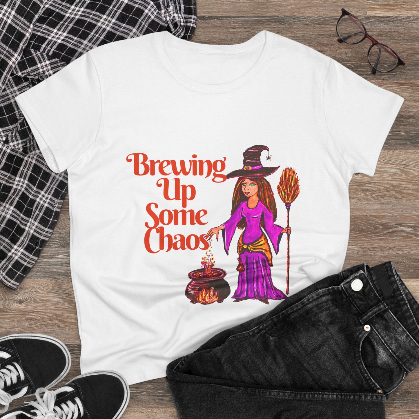 Brewing Up Some Chaos Women's Midweight Cotton Tee