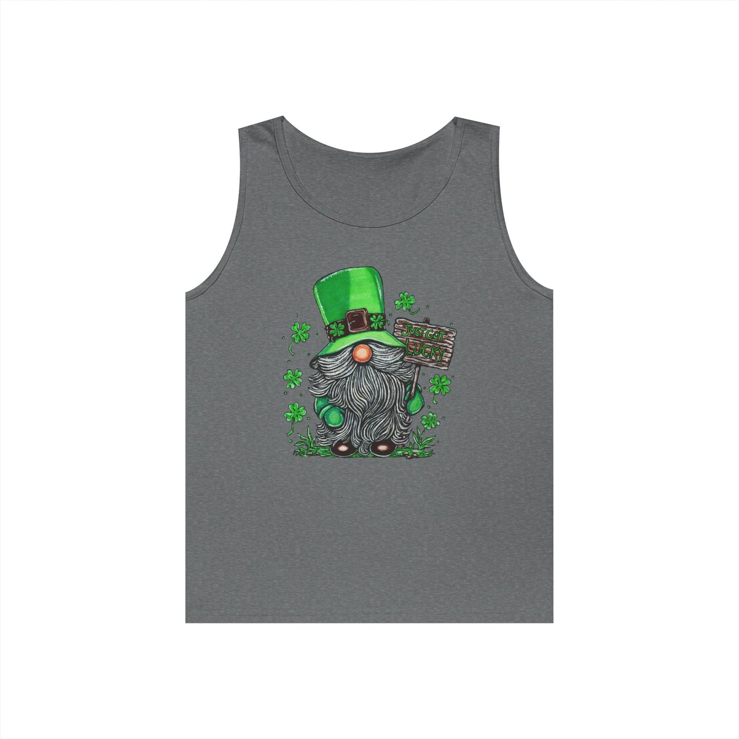 Gnomish Leprechaun Unisex Heavy Cotton Tank Top