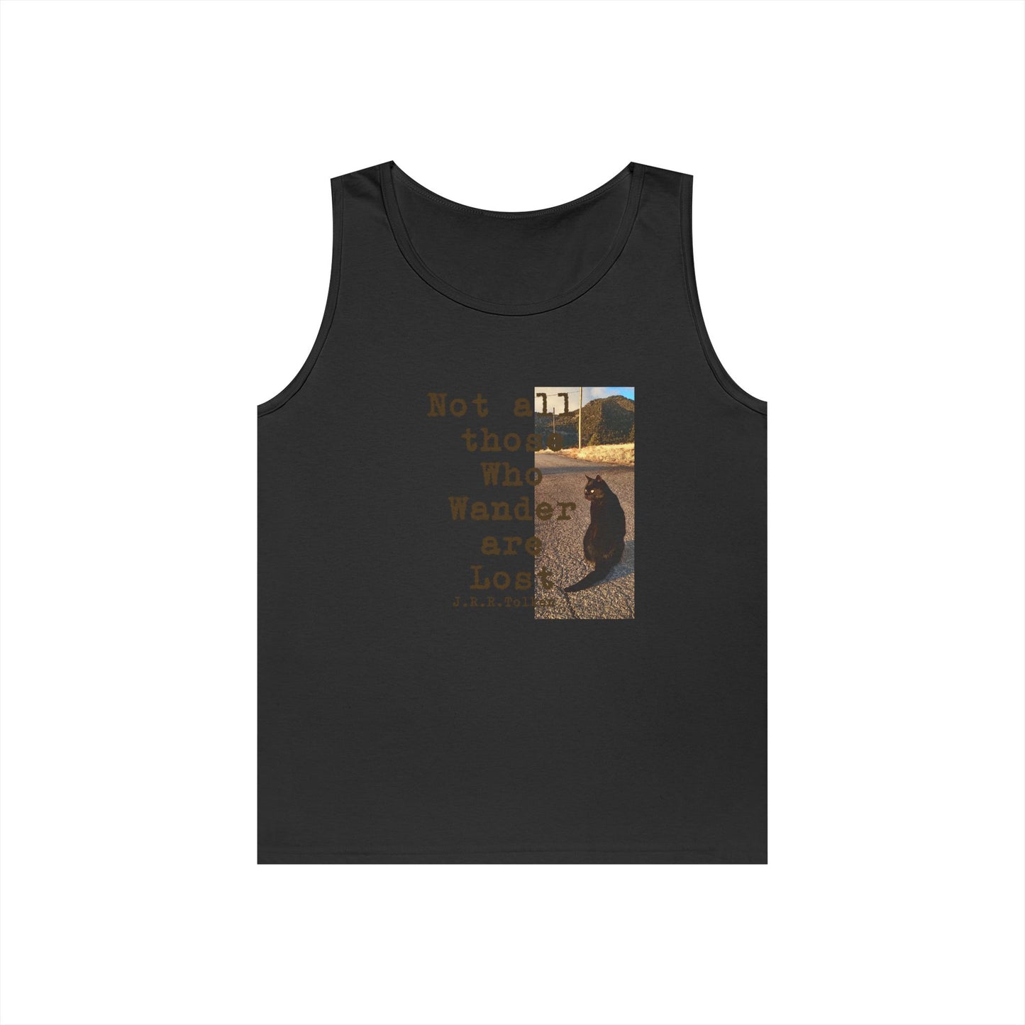 Wandering Kitty Unisex Heavy Cotton Tank Top