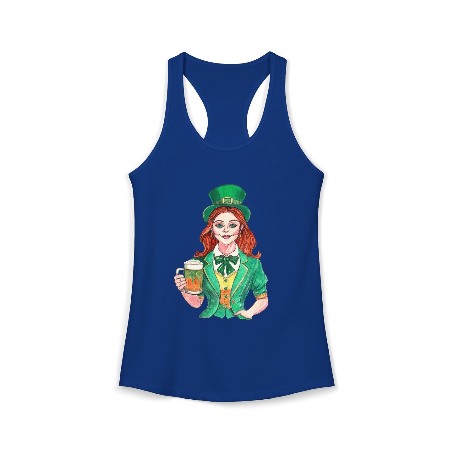 Paddys Day Cheers Women's Ideal Racerback Tank