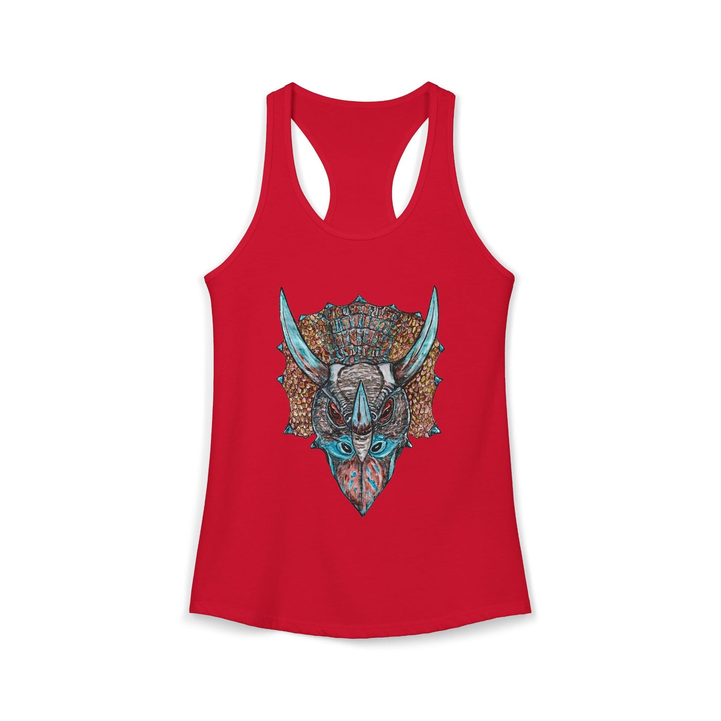 Triceratops Women's Ideal Racerback Tank