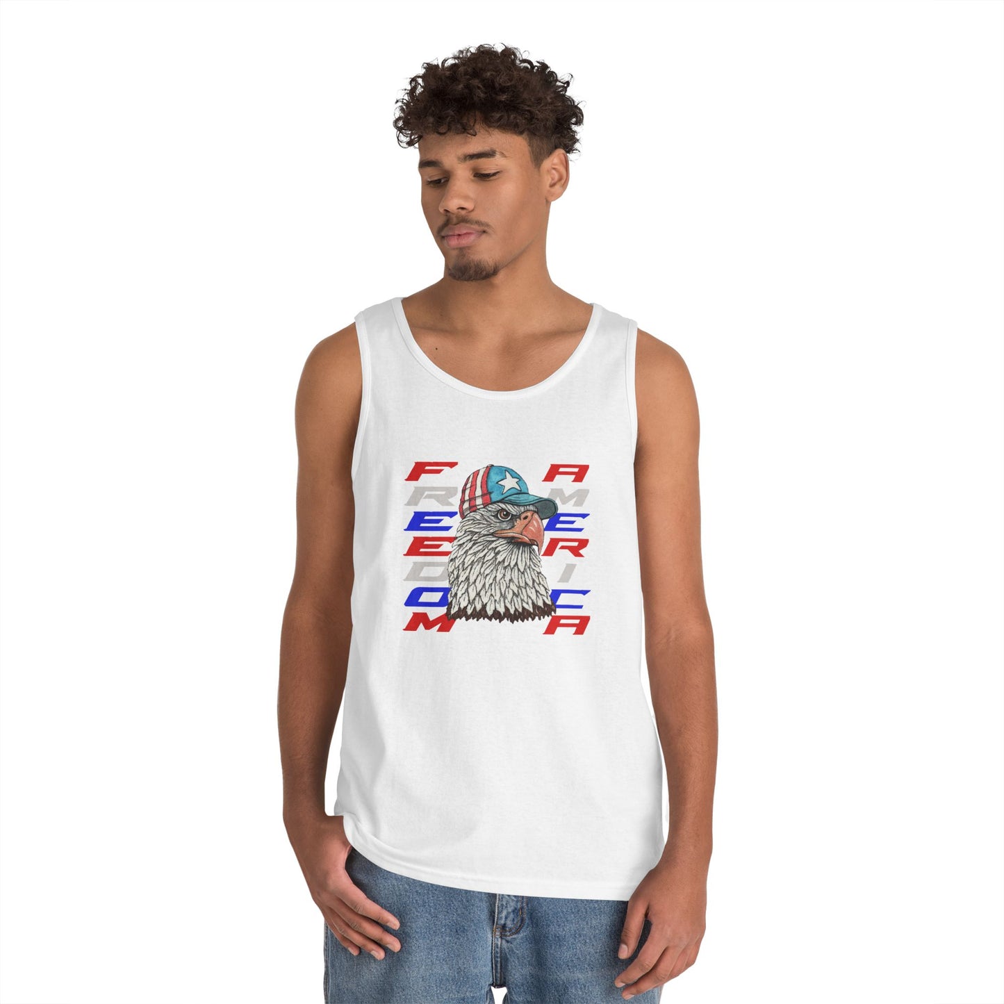Freedom America Unisex Heavy Cotton Tank Top