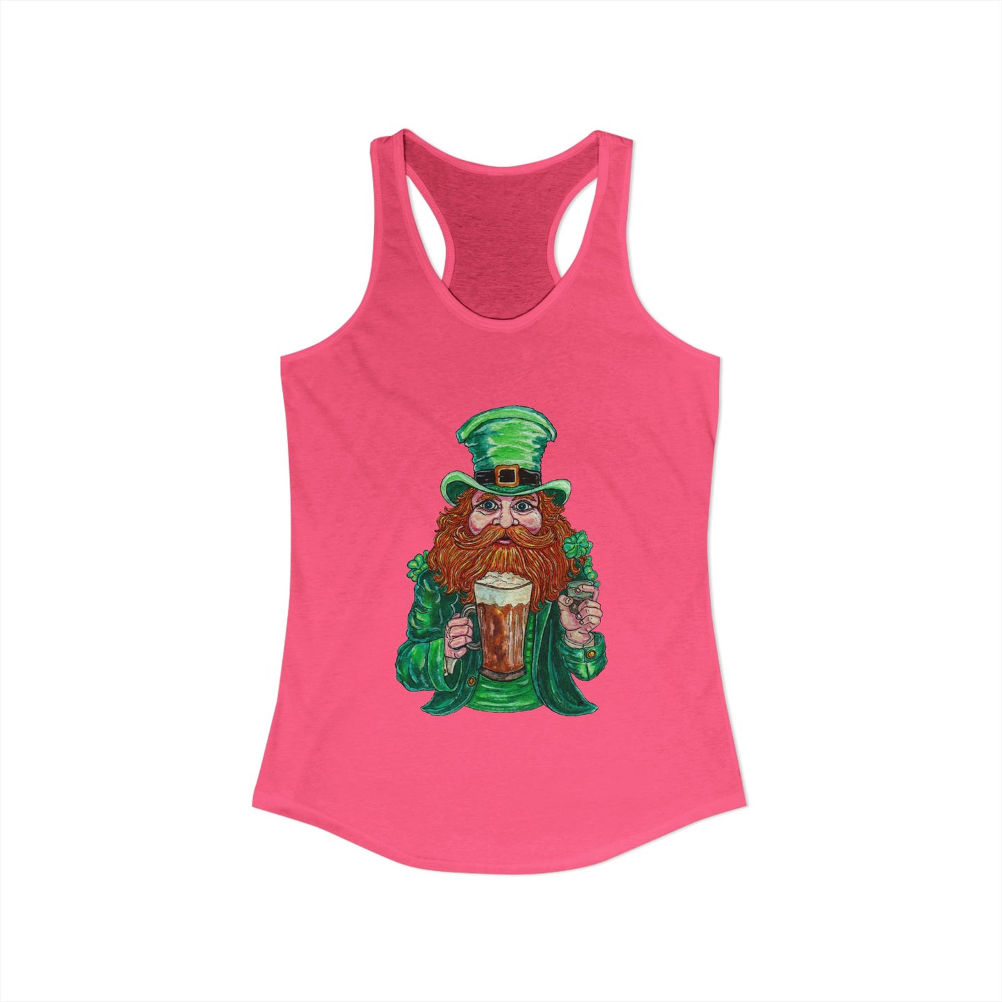 Drunken Leprechaun Women's Ideal Racerback Tank