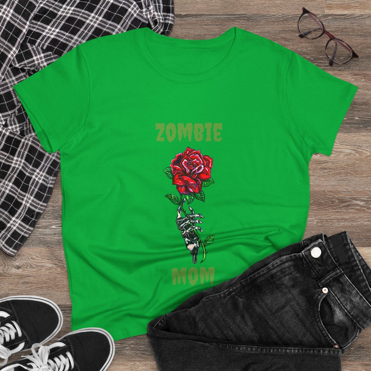 Zombie Mom Women's Midweight Cotton Tee