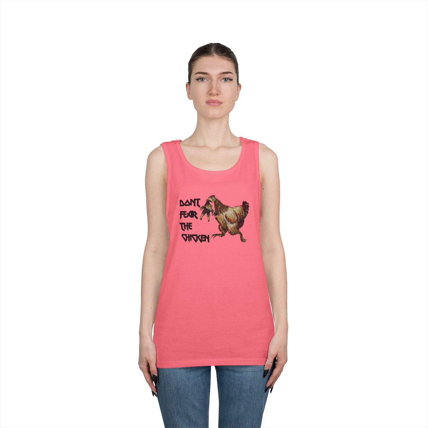 Don't Fear the Chicken Unisex Heavy Cotton Tank Top