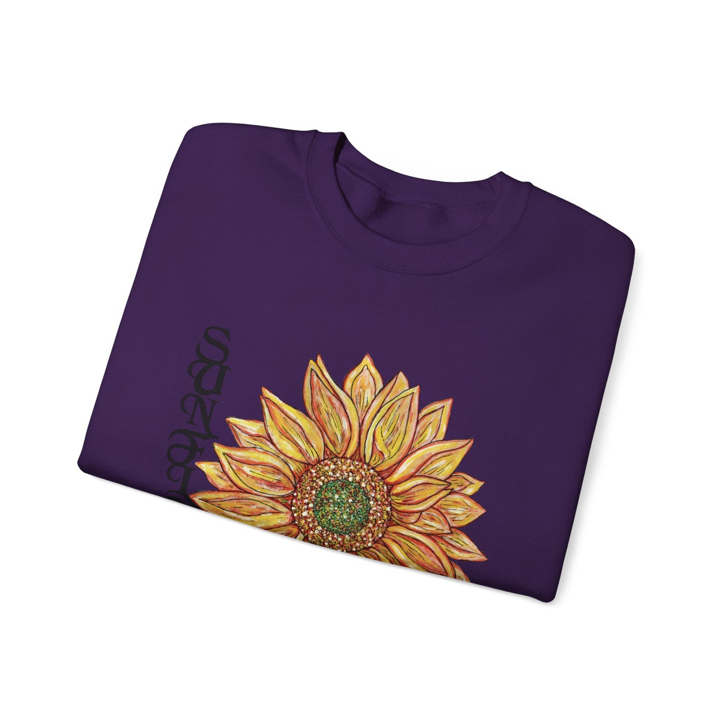 Sunflower and Happiness Unisex Heavy Blend™ Crewneck Sweatshirt