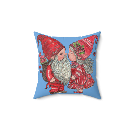 Gnome Lovers Spun Polyester Square Pillow
