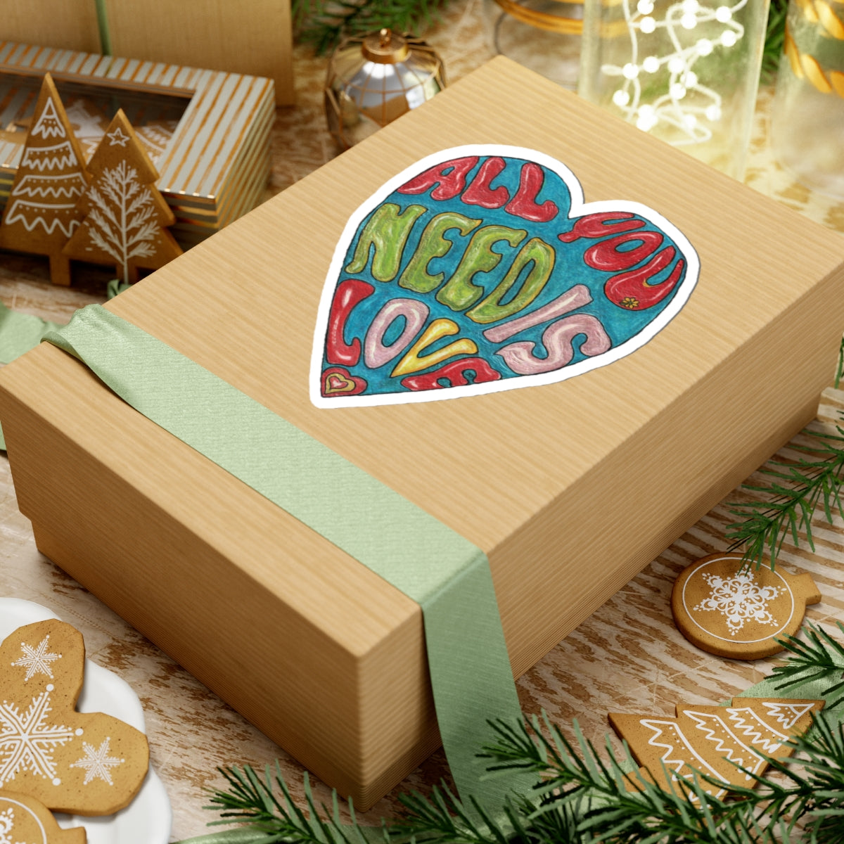 All You Need is Love Kiss-Cut Stickers