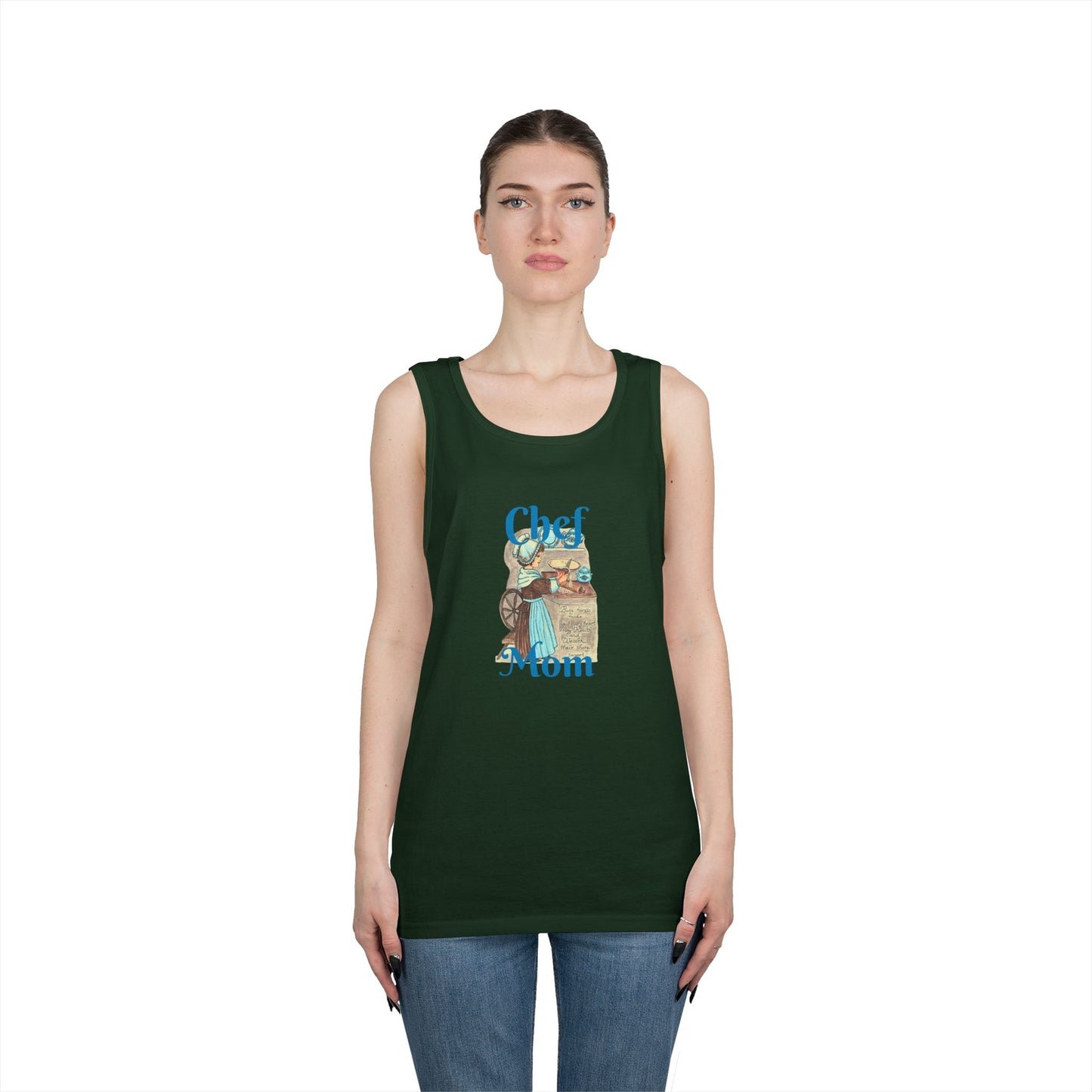 Chef Mom Unisex Heavy Cotton Tank Top