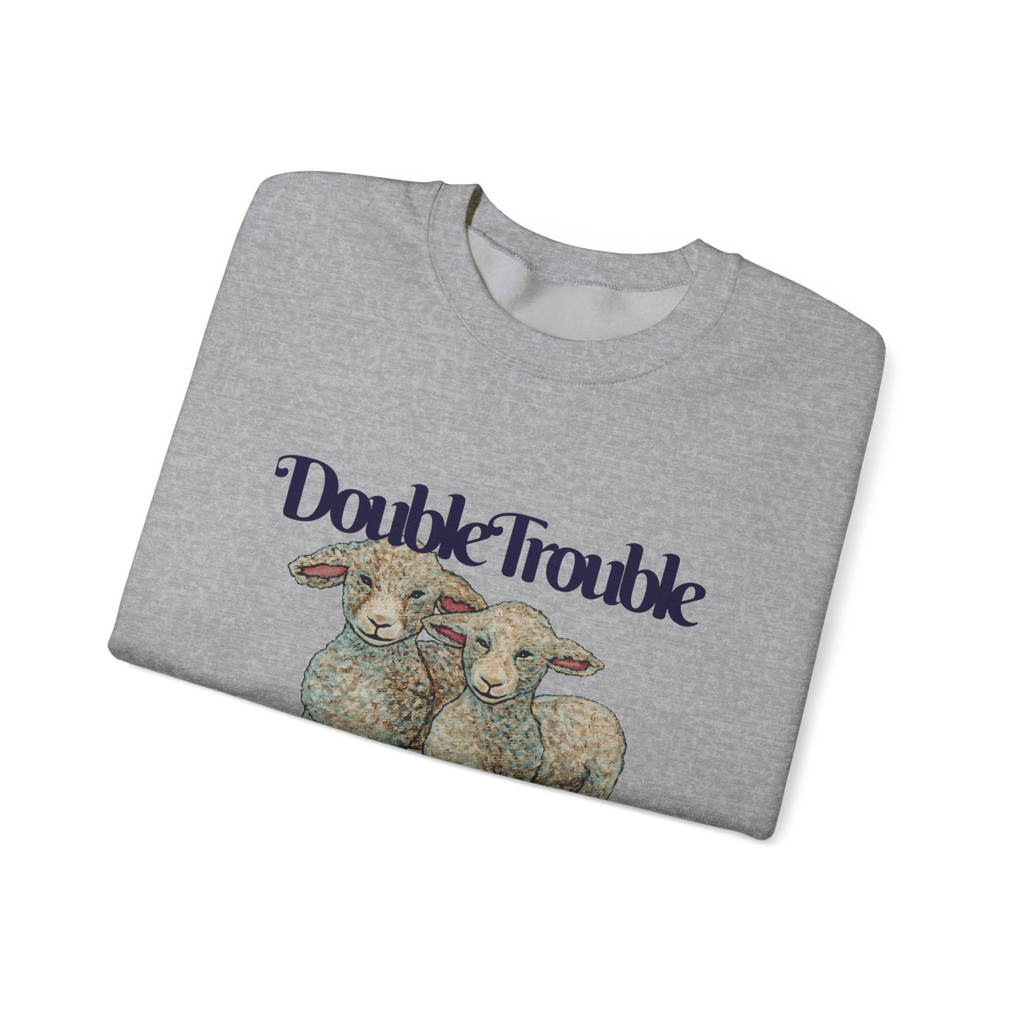 Double Trouble Double Fun Unisex Heavy Blend™ Crewneck Sweatshirt