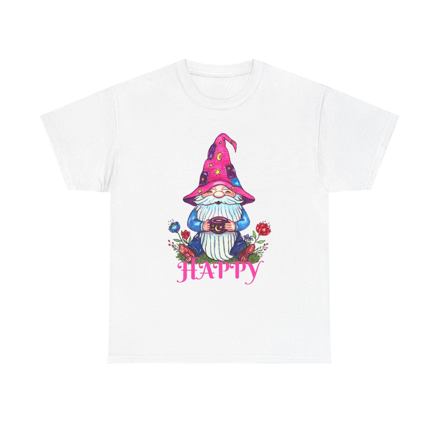 Happy Gnome Unisex Heavy Cotton Tee