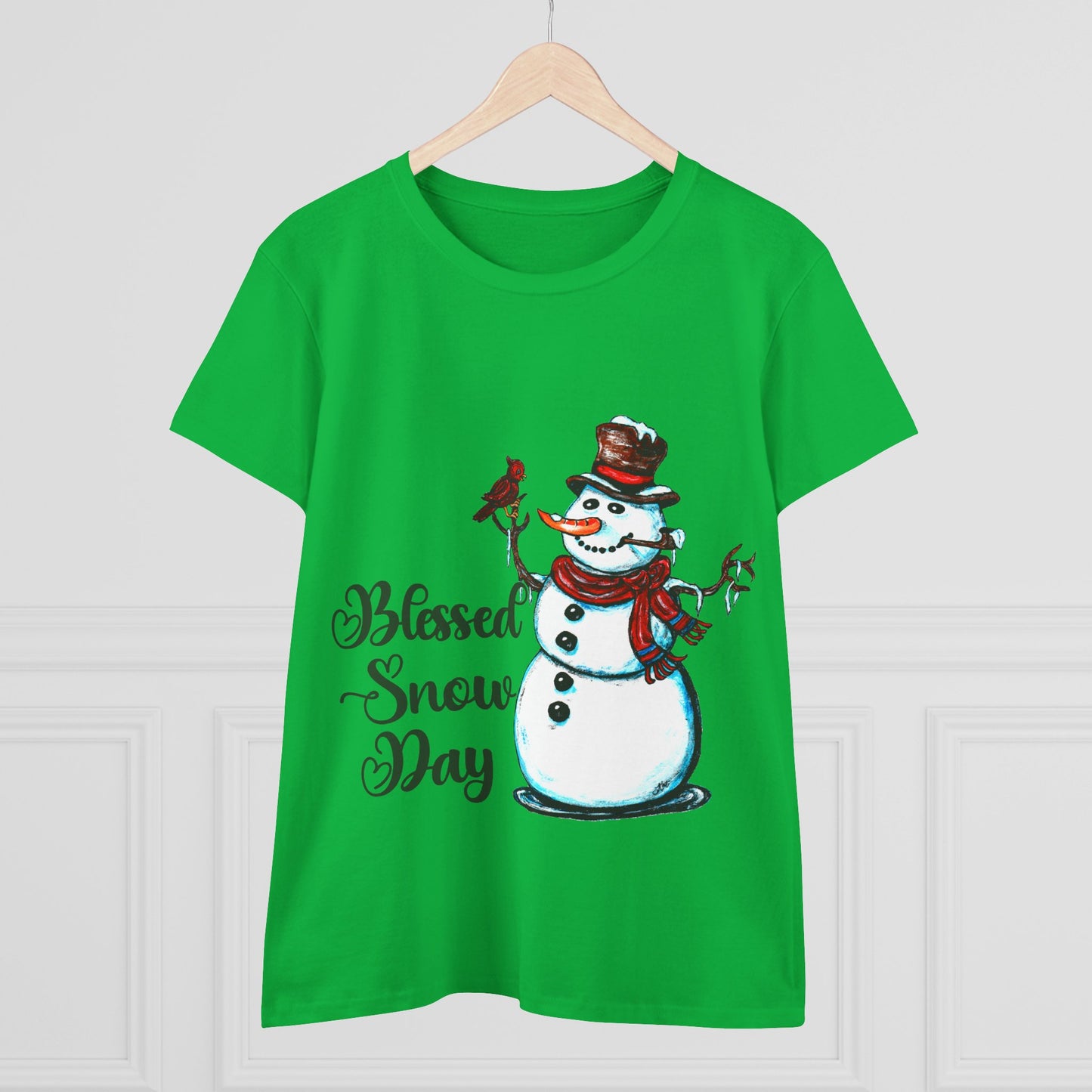 Blessed Snow Day Women's Midweight Cotton Tee