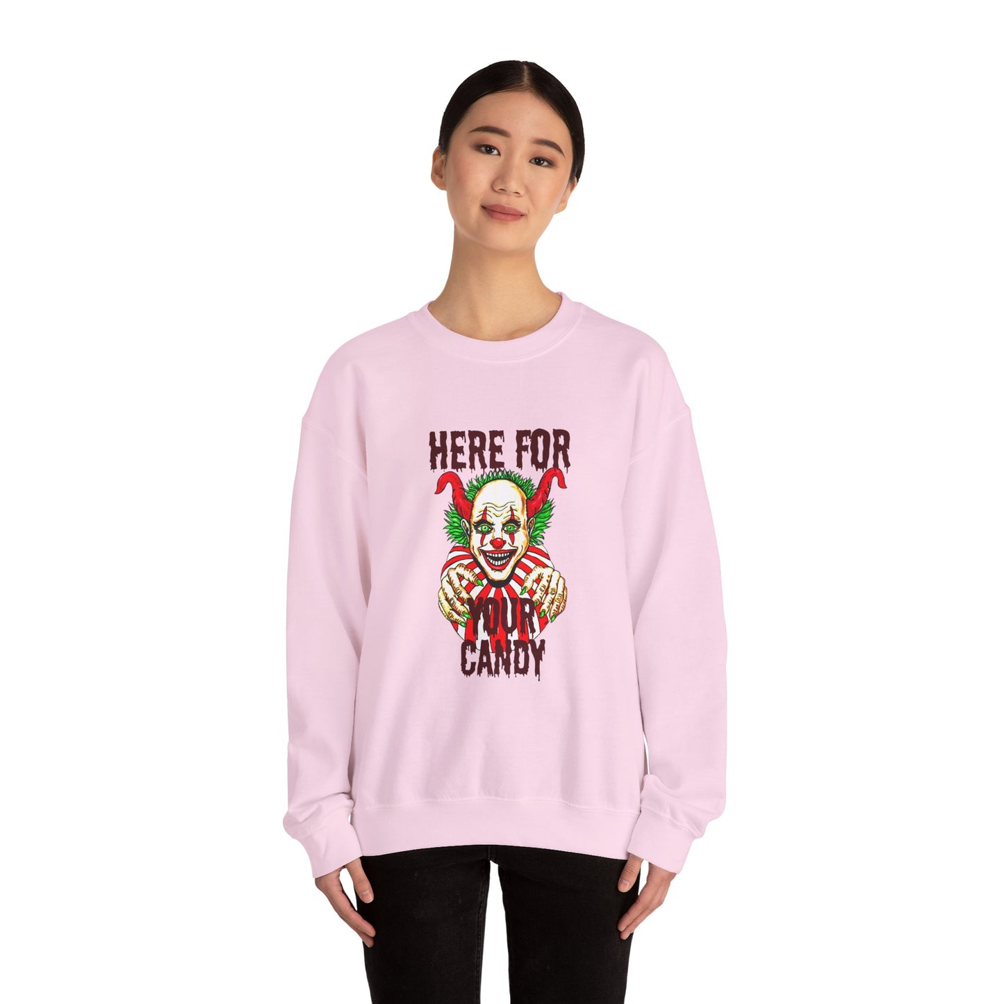 Here for Your Candy Unisex Heavy Blend™ Crewneck Sweatshirt