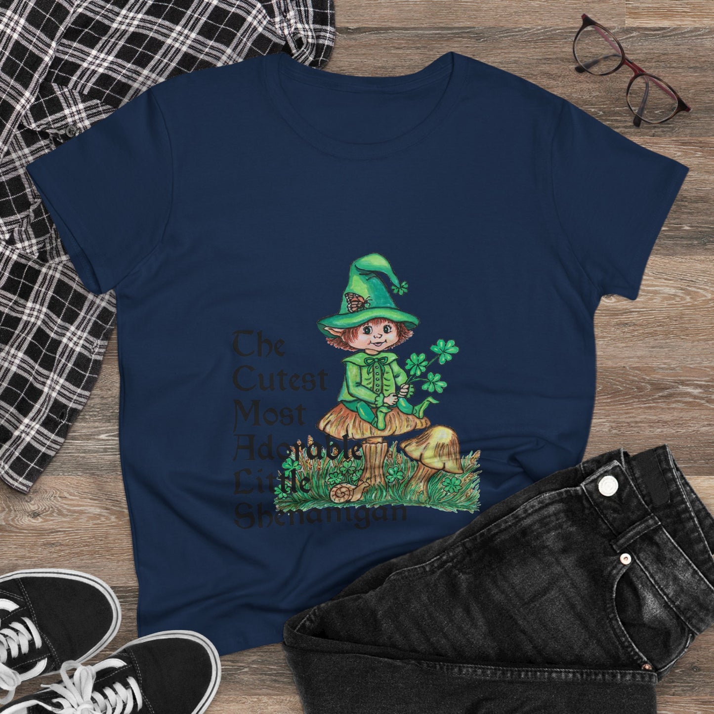 Cutest Leprechaun Women's Midweight Cotton Tee