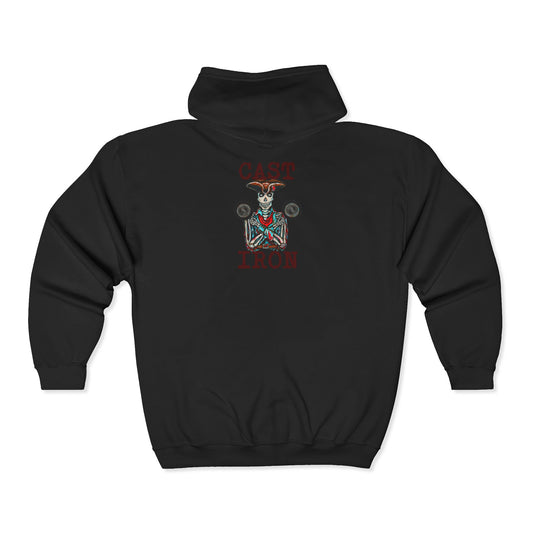 Cast Iron Unisex Heavy Blend™ Full Zip Hooded Sweatshirt