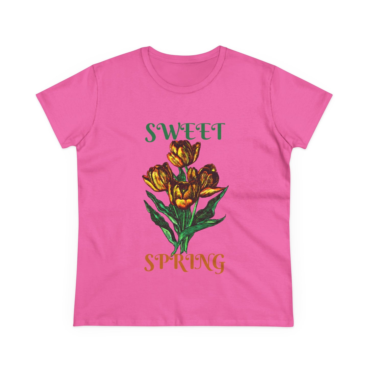 Sweet Spring Women's Midweight Cotton Tee