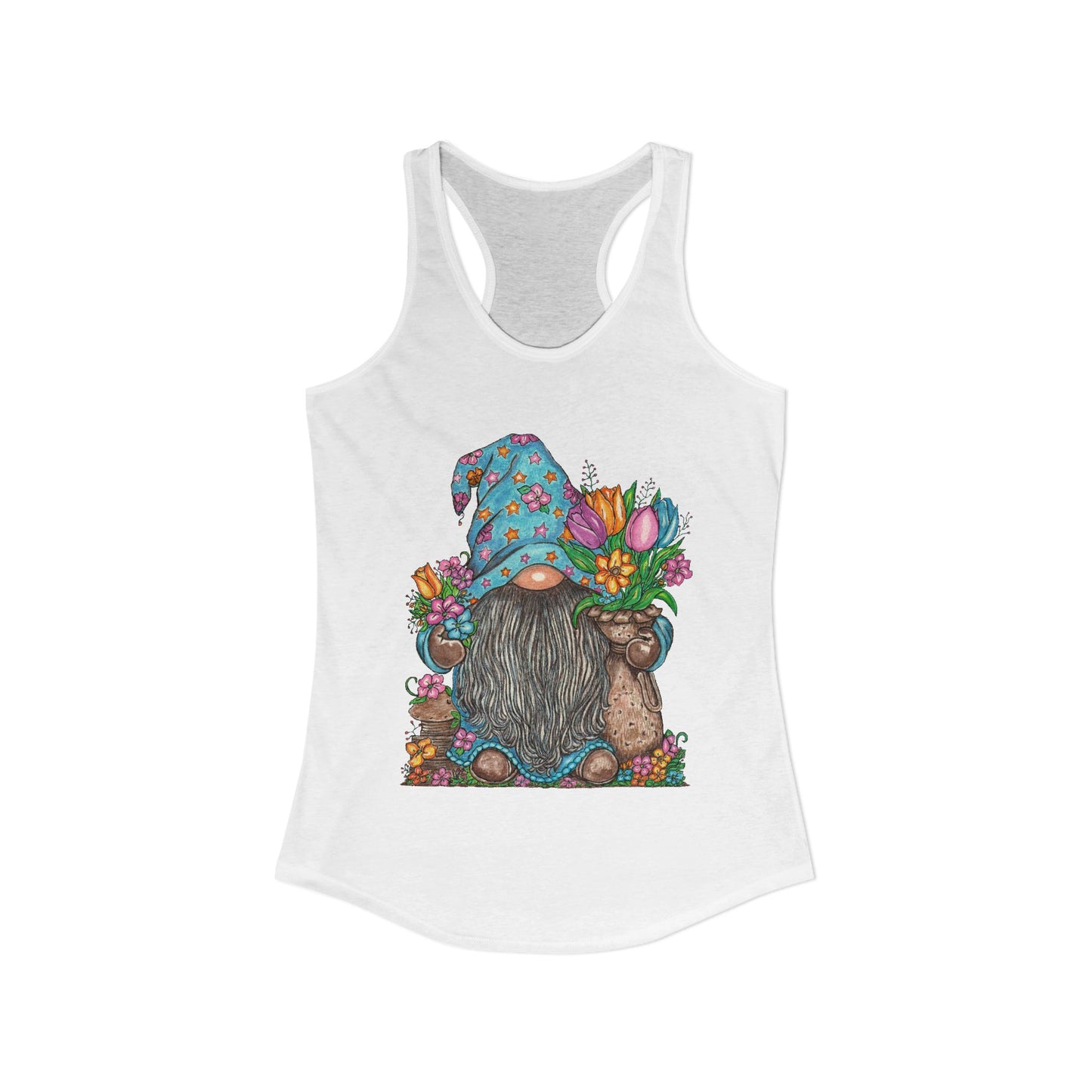 Gardening Gnome Women's Ideal Racerback Tank