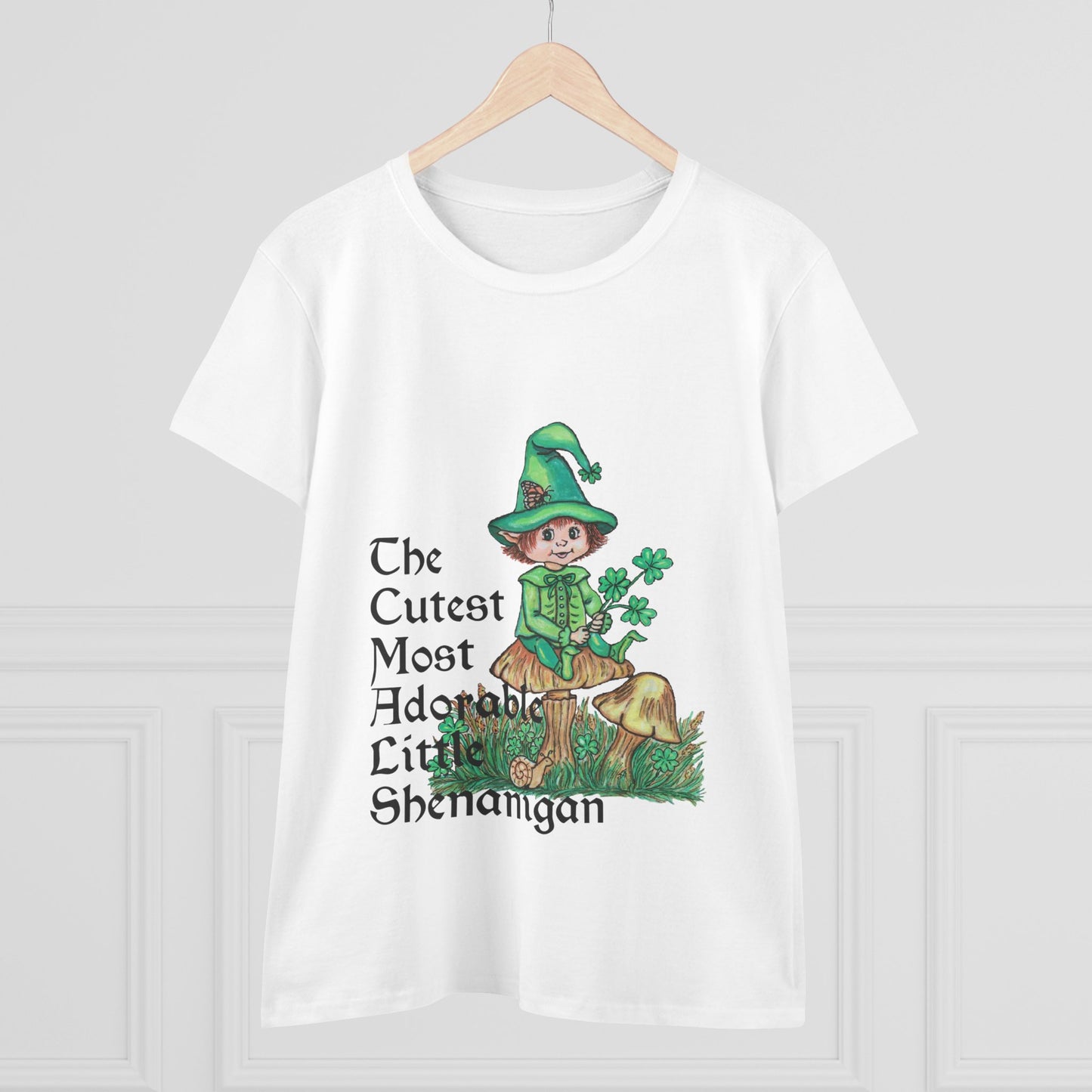 Cutest Leprechaun Women's Midweight Cotton Tee