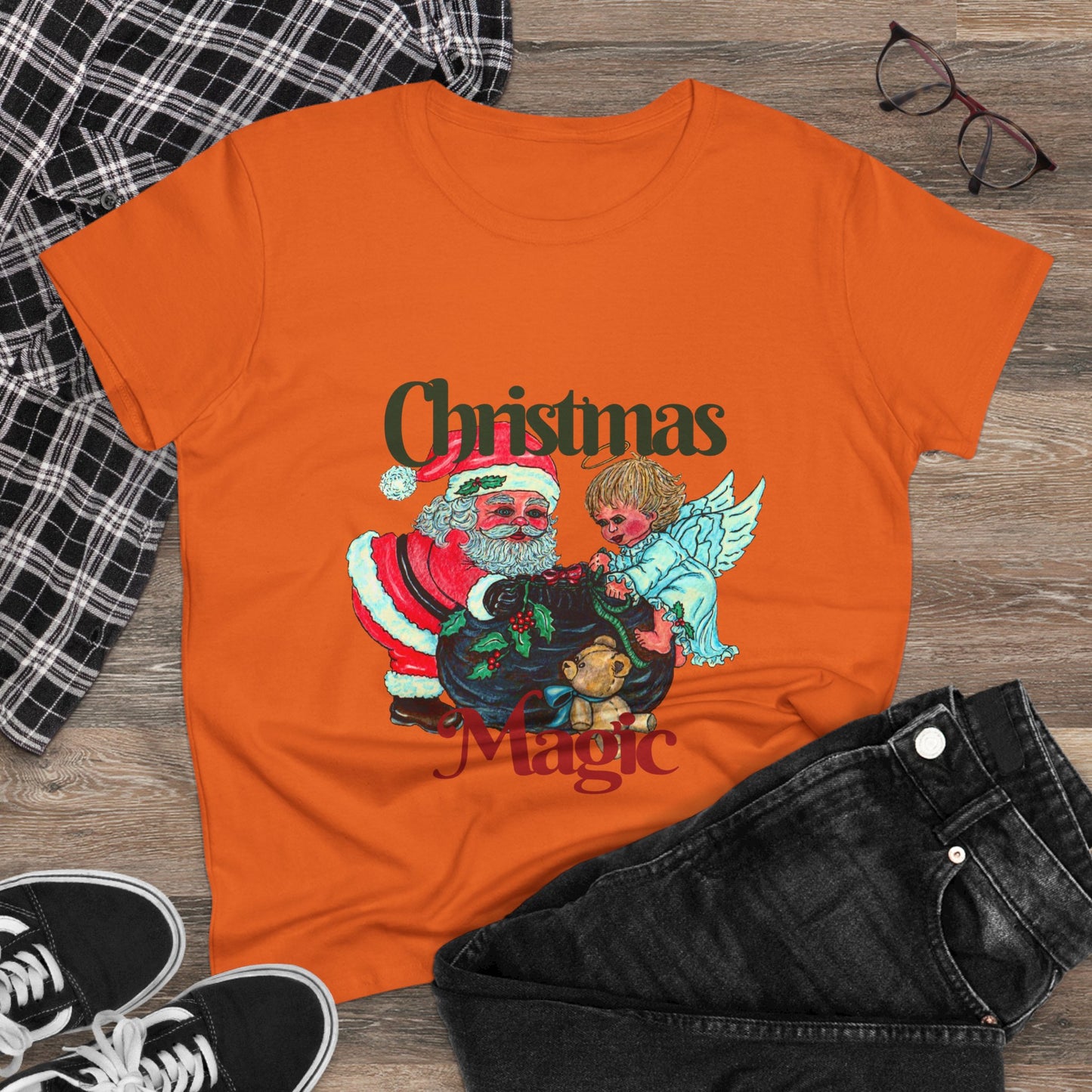 Christmas Magic Women's Midweight Cotton Tee