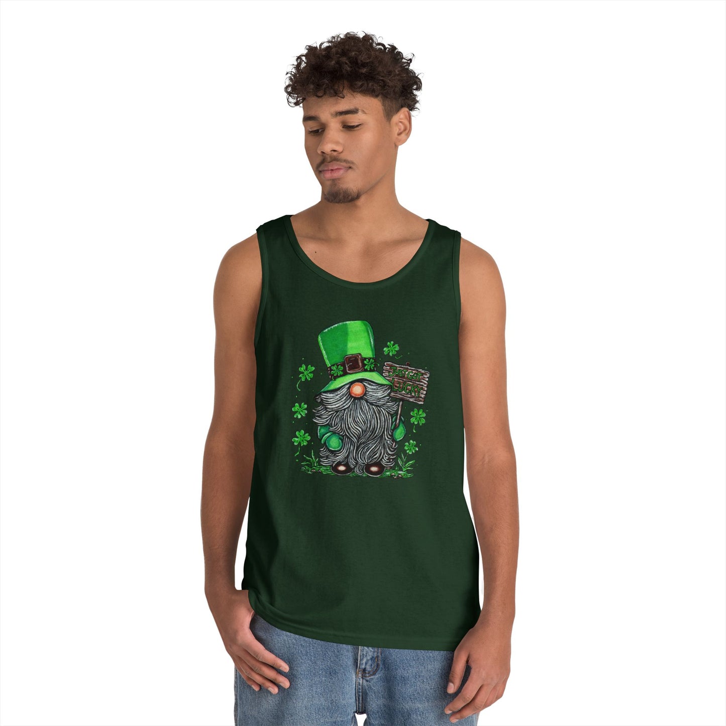 Gnomish Leprechaun Unisex Heavy Cotton Tank Top