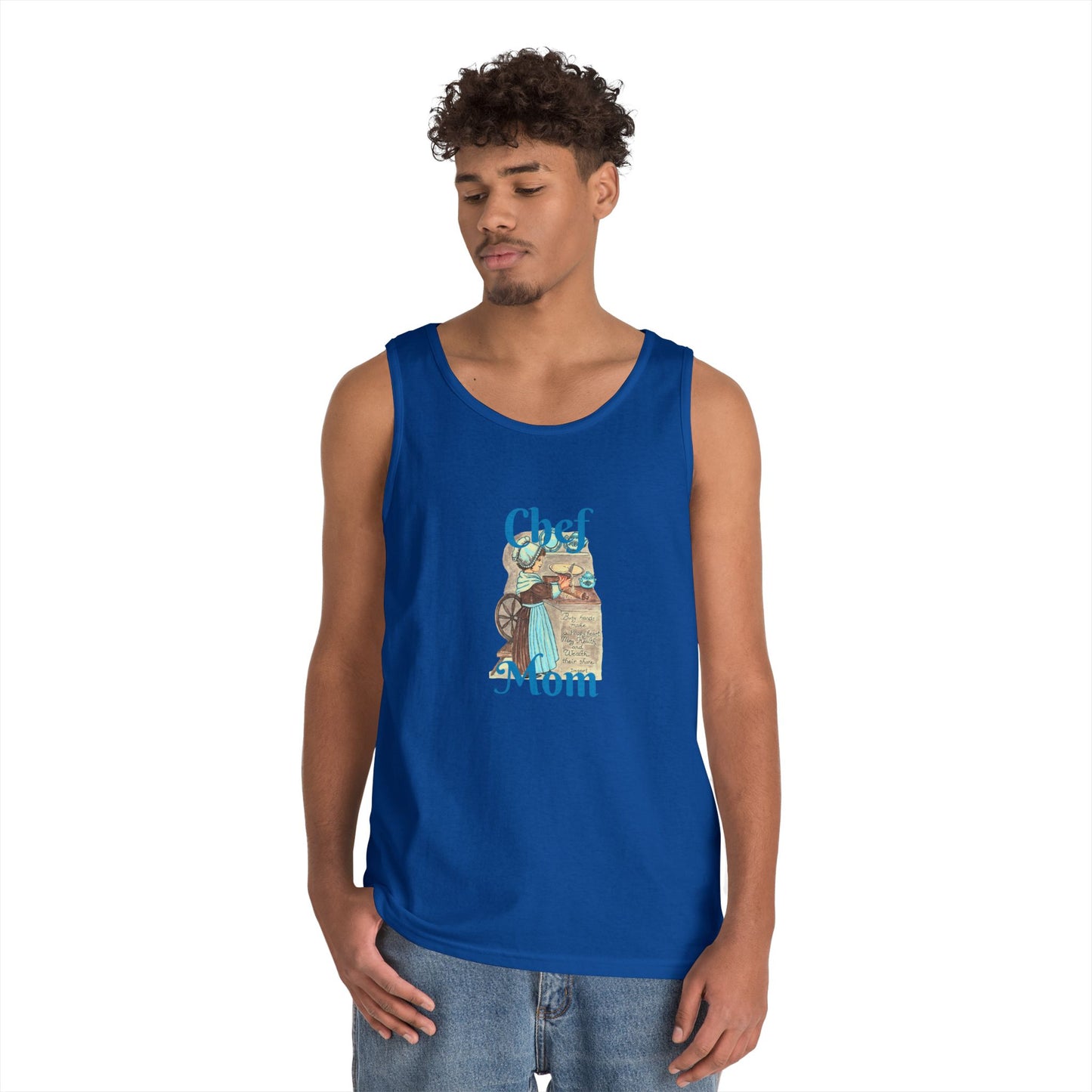 Chef Mom Unisex Heavy Cotton Tank Top