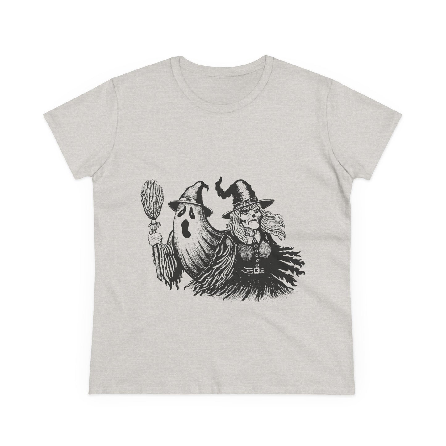 Witch and Ghost Women's Midweight Cotton Tee