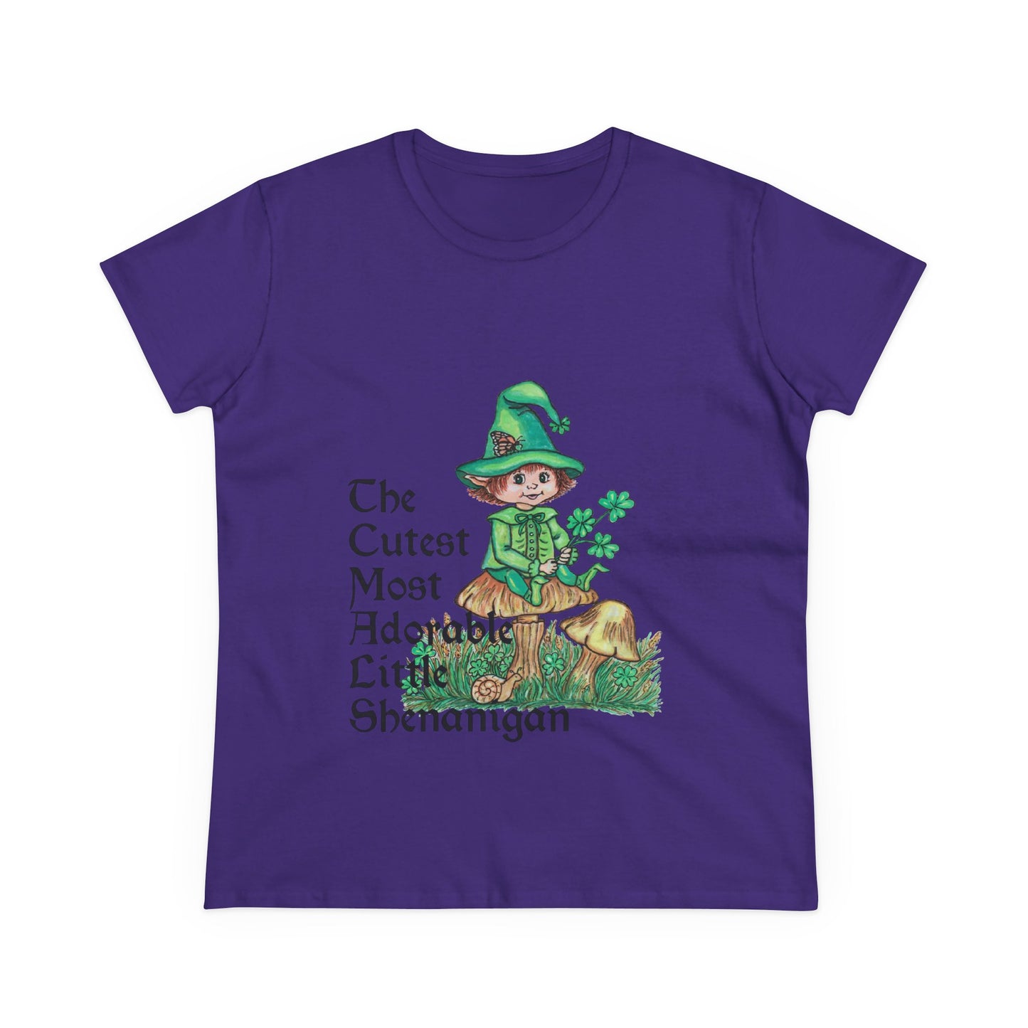 Cutest Leprechaun Women's Midweight Cotton Tee