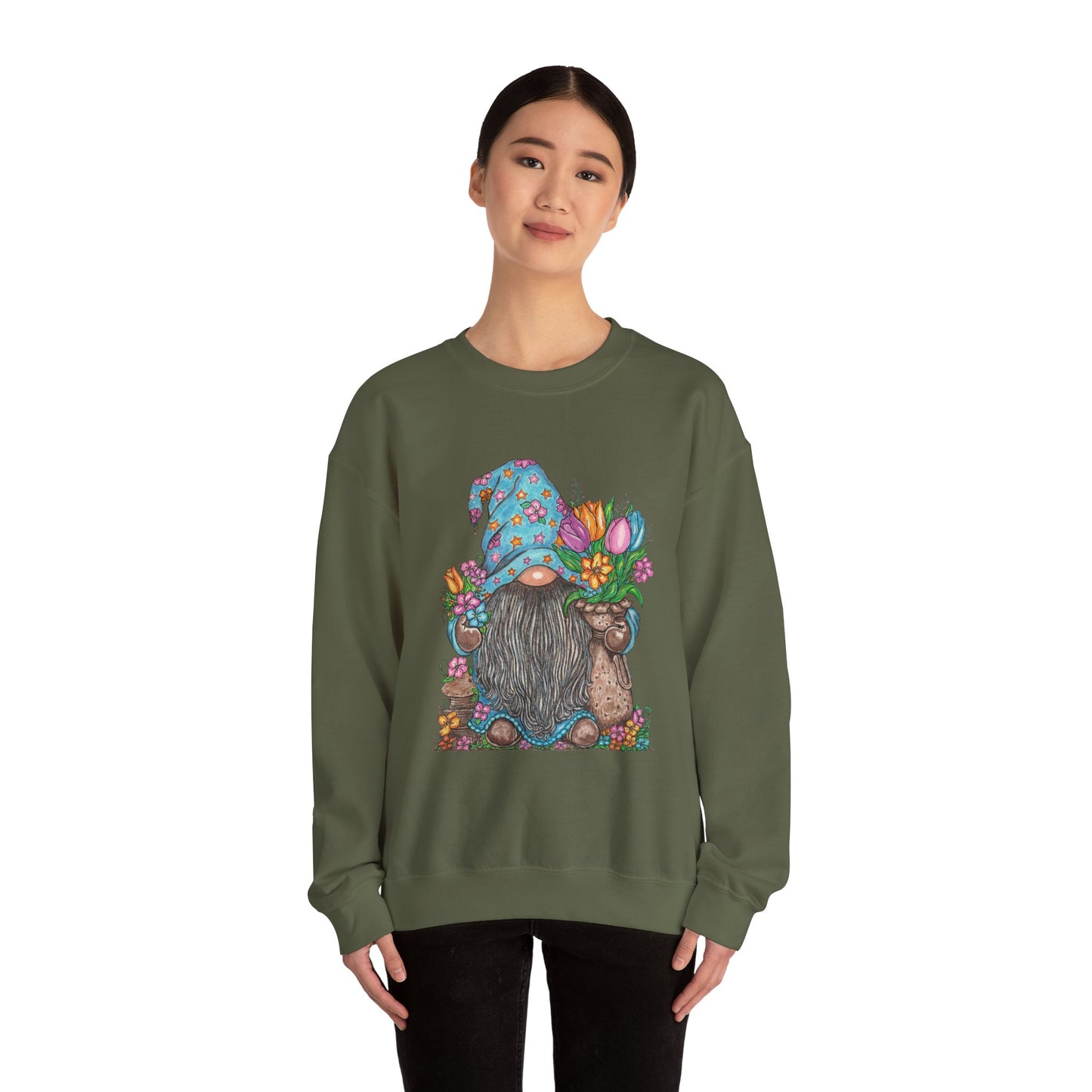 Gardening Gnome Unisex Heavy Blend™ Crewneck Sweatshirt