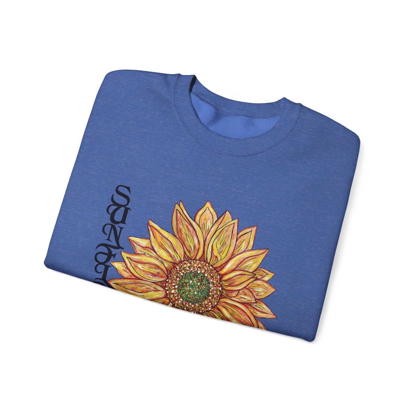 Sunflower and Happiness Unisex Heavy Blend™ Crewneck Sweatshirt