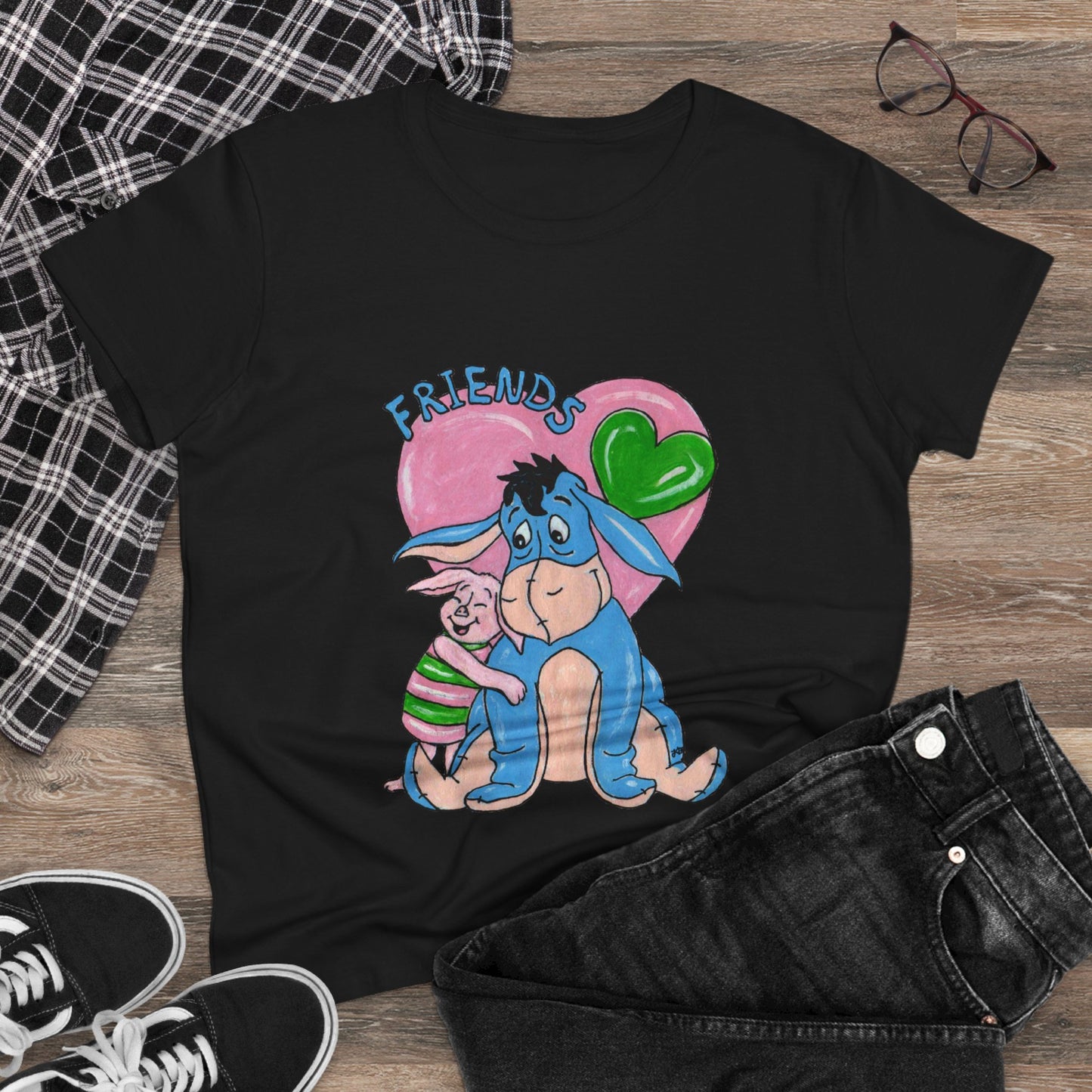 Best Friends Women's Midweight Cotton Tee