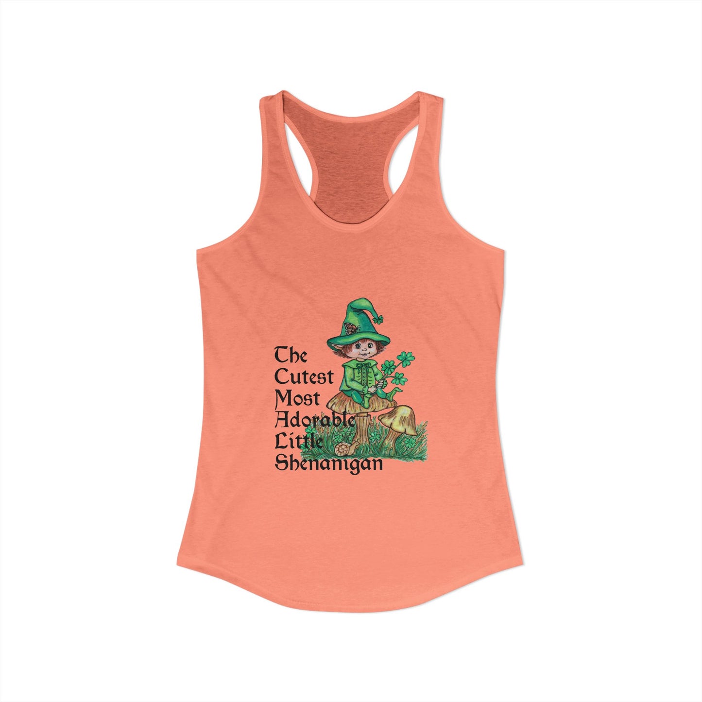 Cutest Leprechaun Women's Ideal Racerback Tank