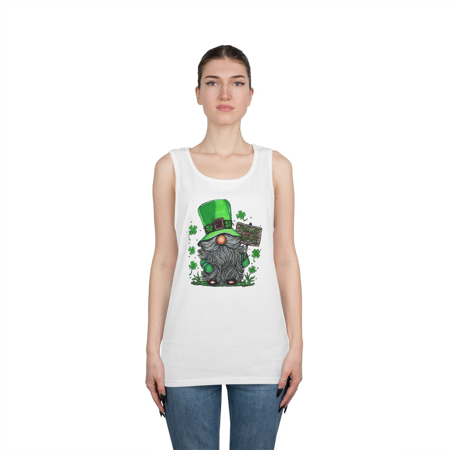 Gnomish Leprechaun Unisex Heavy Cotton Tank Top