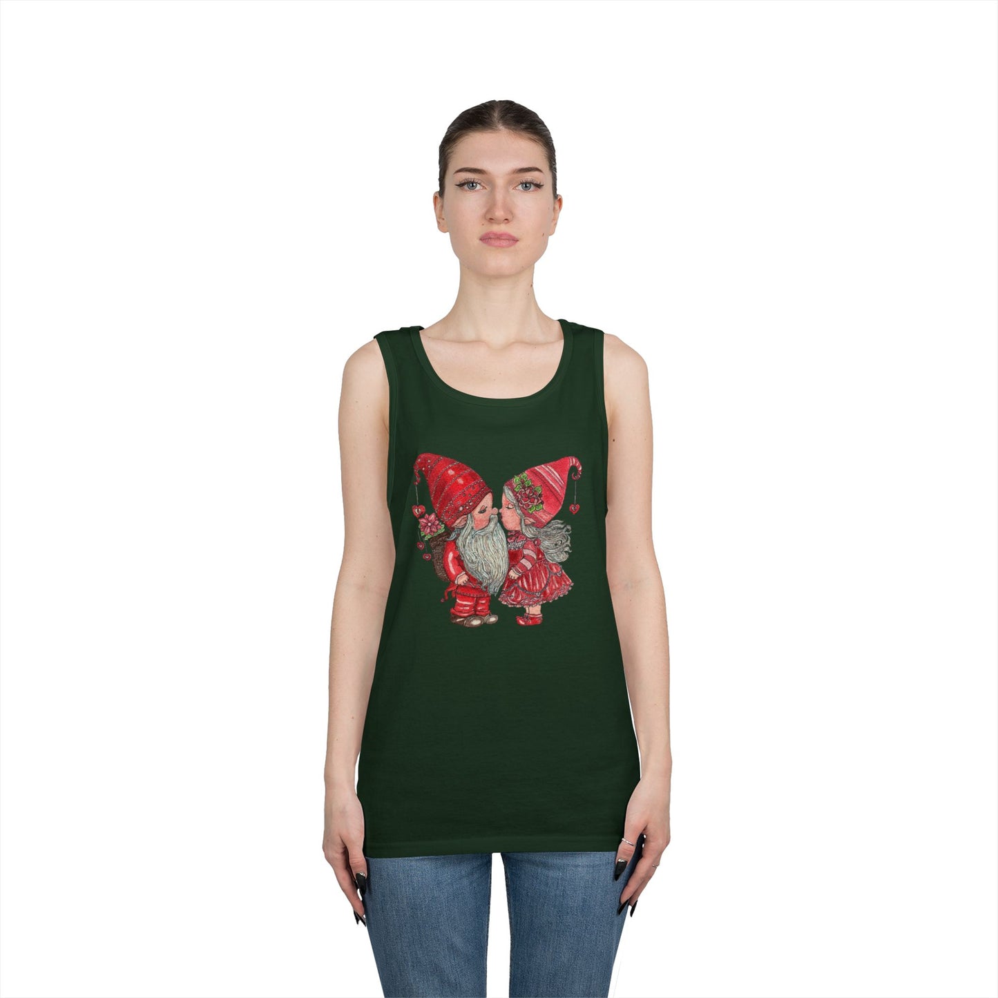 Gnome Lovers Unisex Heavy Cotton Tank Top