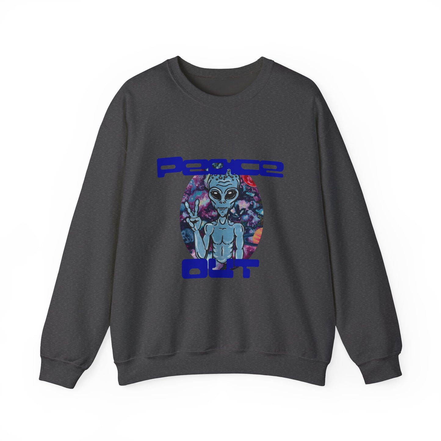 Peace Out Unisex Heavy Blend™ Crewneck Sweatshirt