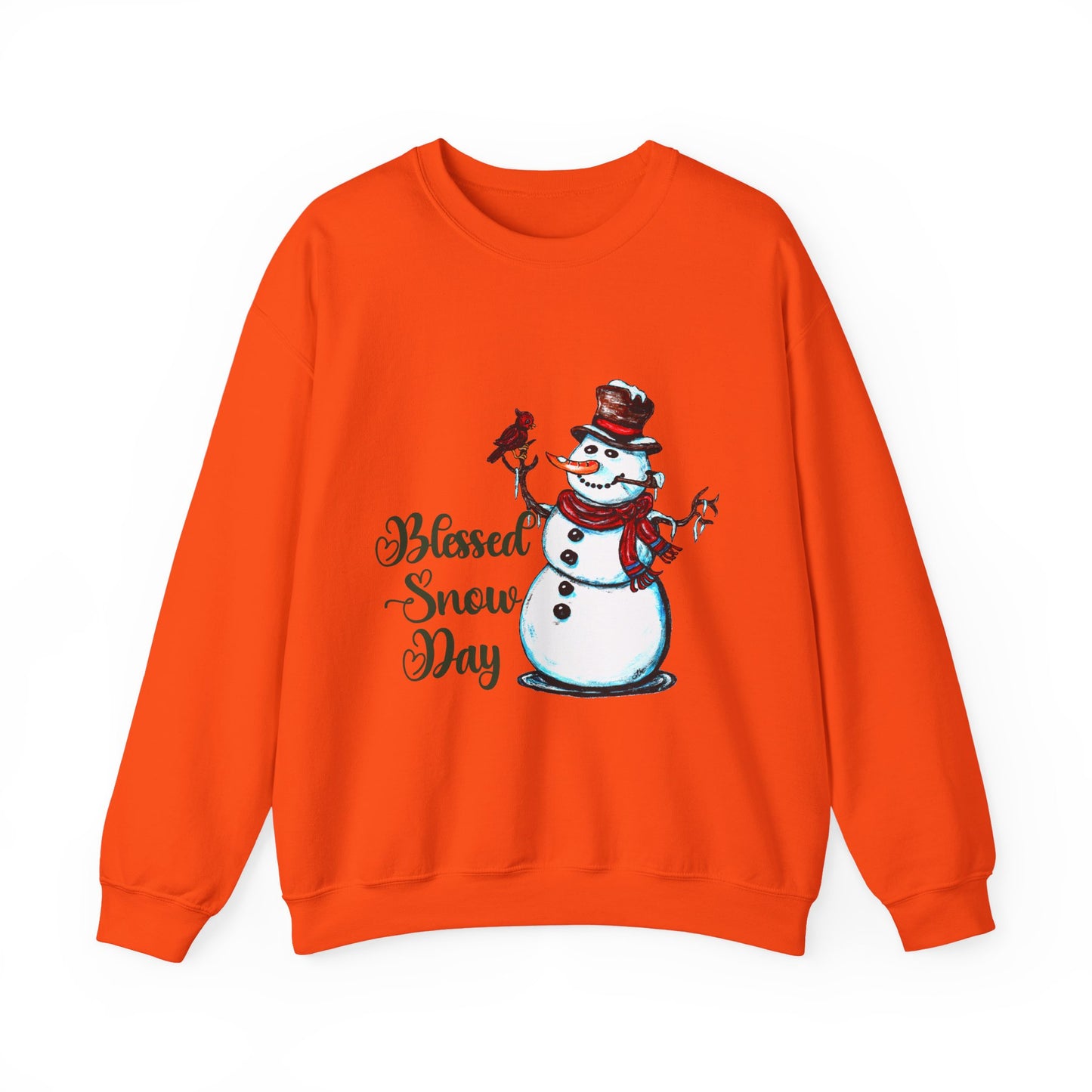 Blessed Snow Day Unisex Heavy Blend™ Crewneck Sweatshirt