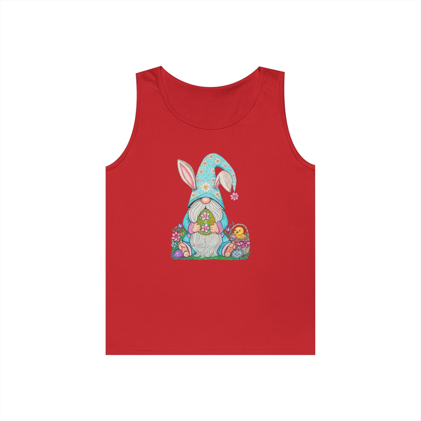Easter Gnome Unisex Heavy Cotton Tank Top