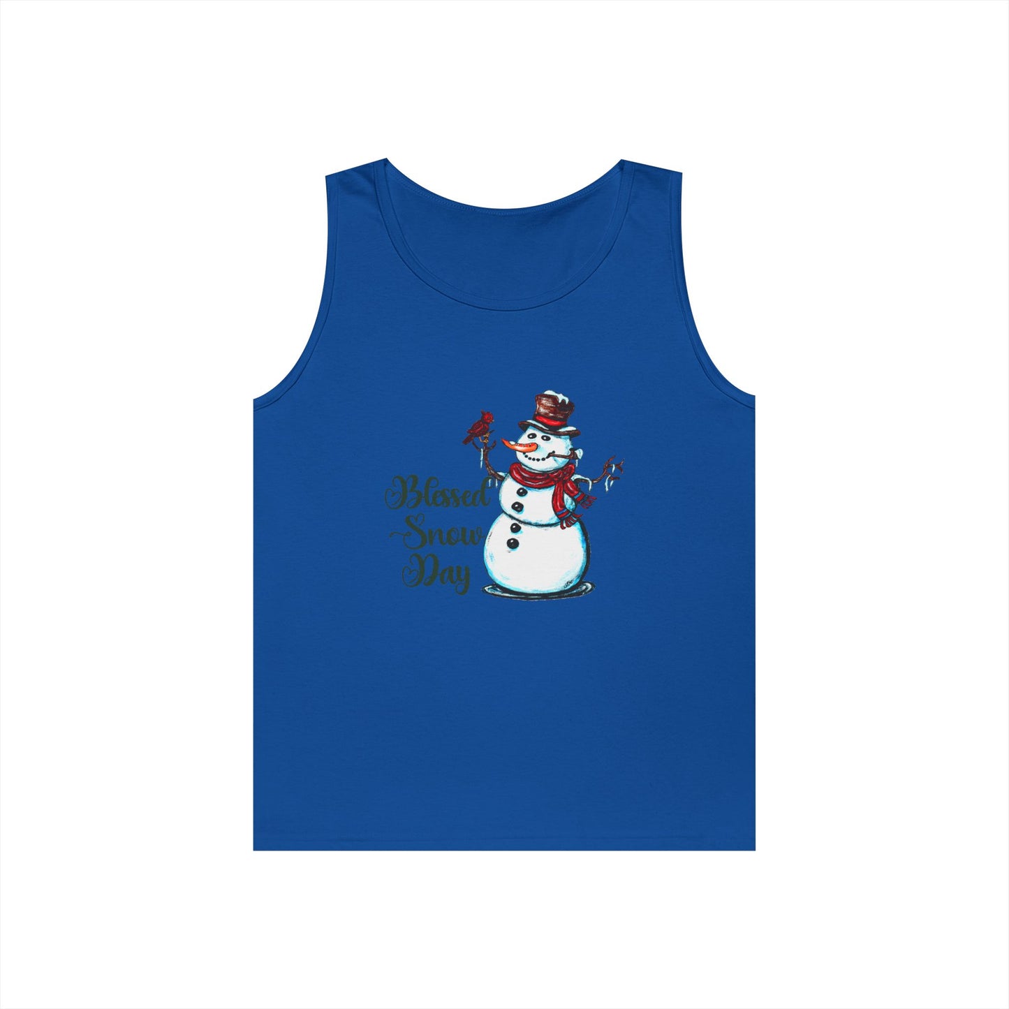 Blessed Snow Day Unisex Heavy Cotton Tank Top