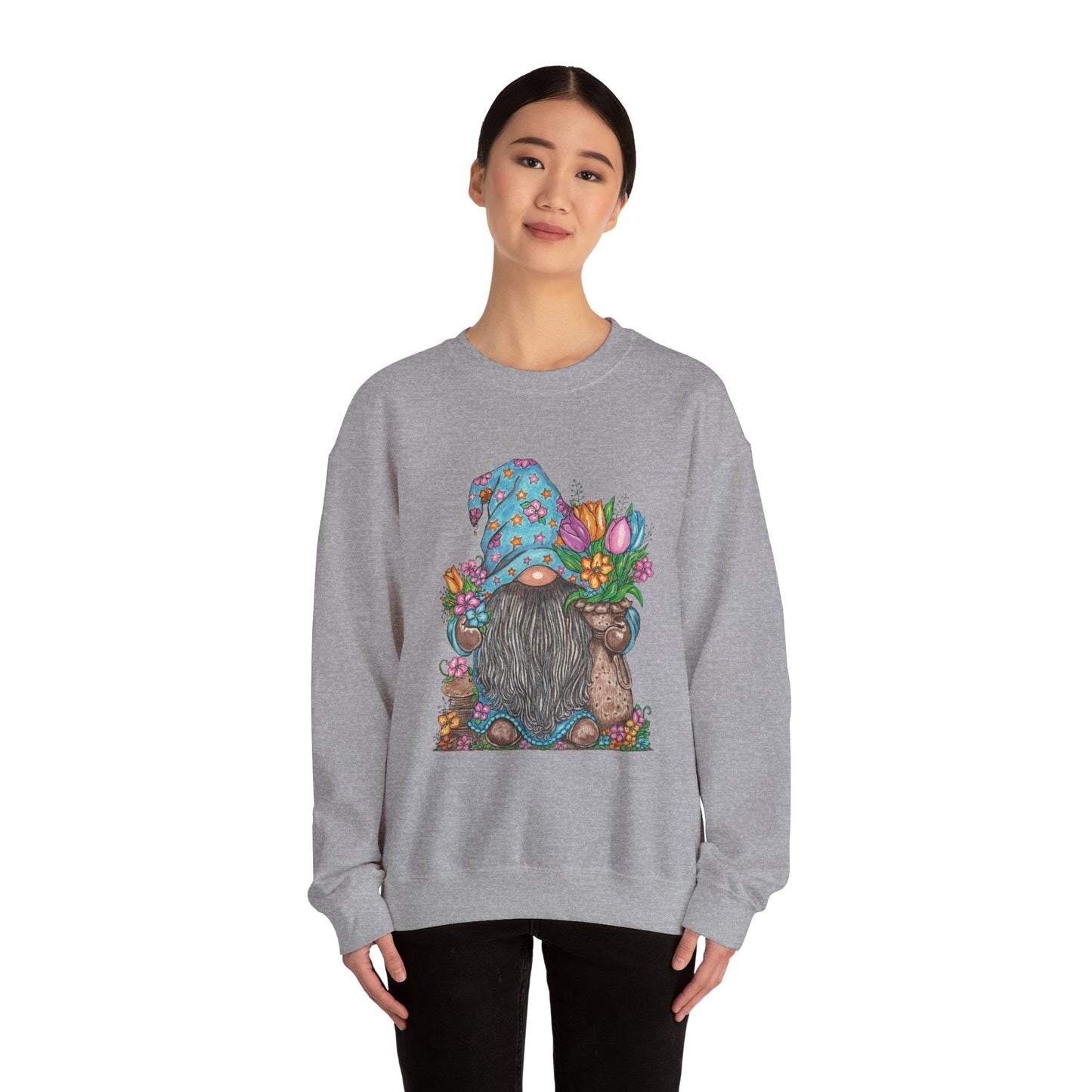 Gardening Gnome Unisex Heavy Blend™ Crewneck Sweatshirt