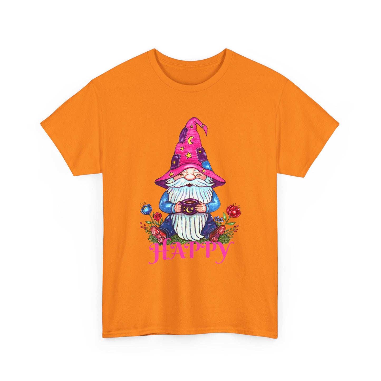 Happy Gnome Unisex Heavy Cotton Tee
